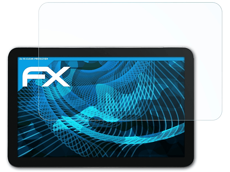 ATFOLIX 3x FX-Clear Displayschutz(für Blaupunkt TravelPilot 74 / 2 EU LMU (2018))