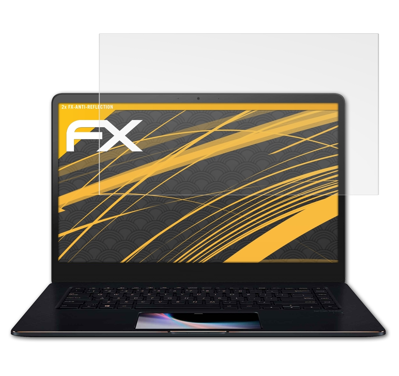 ATFOLIX 2x FX-Antireflex Asus 15 Displayschutz(für Pro ZenBook (UX550GD))