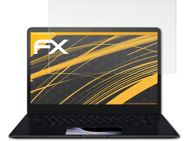 ATFOLIX 2x FX-Antireflex Displayschutz(für Asus ZenBook Pro 15 (UX550GD))