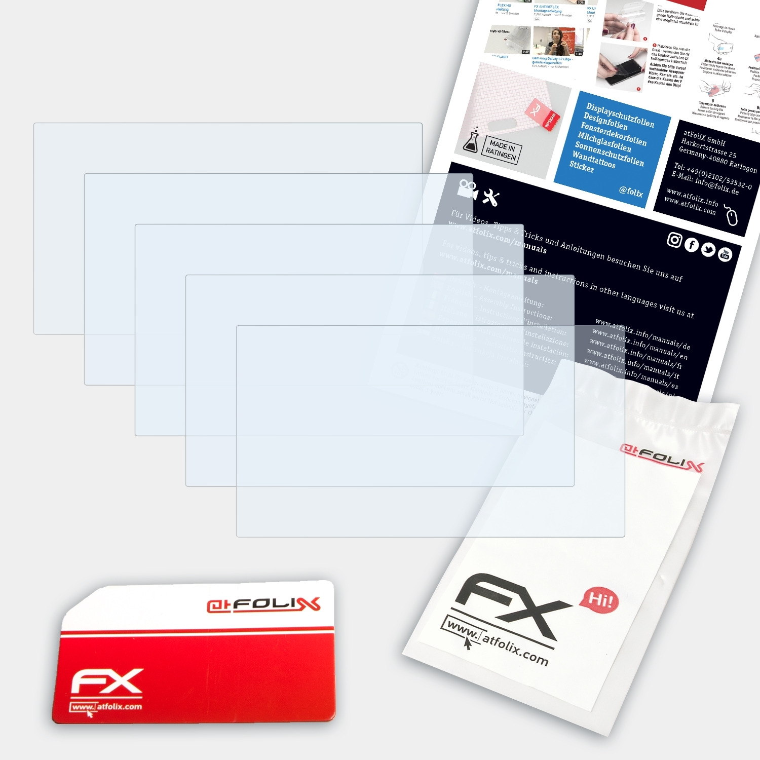 Pioneer FX-Clear DDJ-RZX) 3x ATFOLIX Displayschutz(für