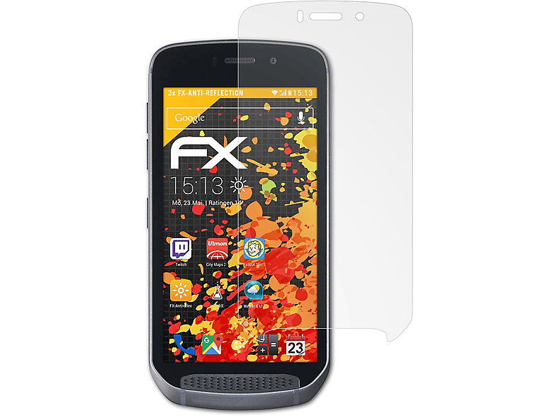 ATFOLIX 3x FX-Antireflex Displayschutz(für Land Rover Explore)