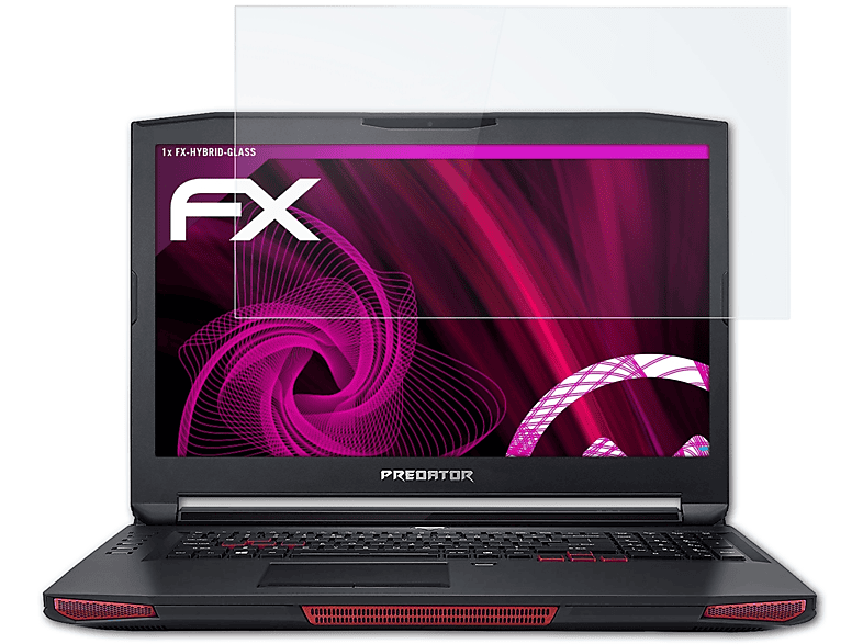Predator X) FX-Hybrid-Glass 17 Acer Schutzglas(für ATFOLIX