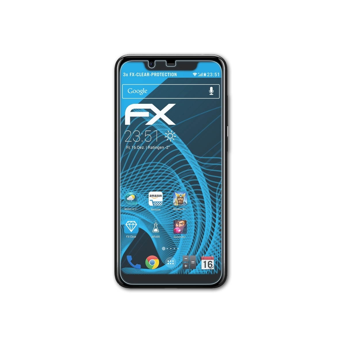 Nokia 5.1 ATFOLIX Displayschutz(für FX-Clear 3x Plus)