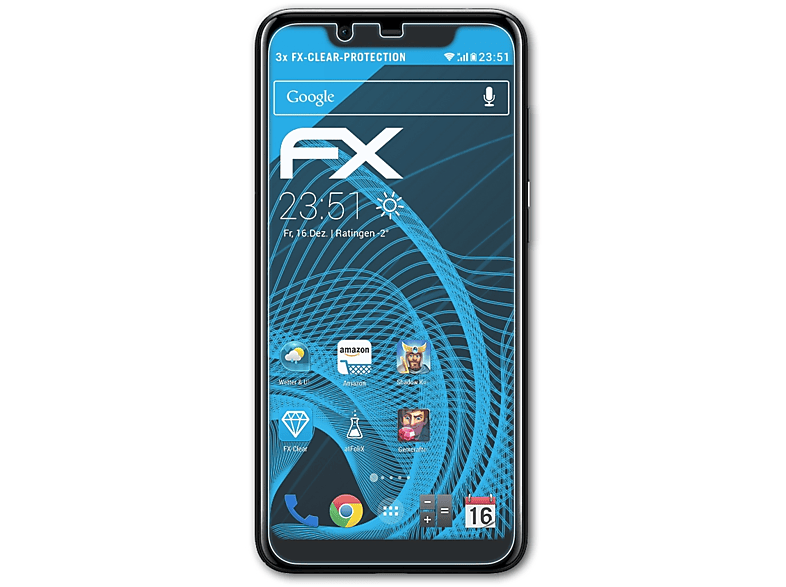 ATFOLIX 3x FX-Clear Displayschutz(für Nokia 5.1 Plus)