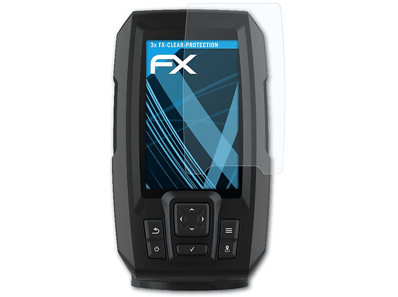 Garmin FX-Clear Striker PLUS 3x Displayschutz(für 4cv) ATFOLIX