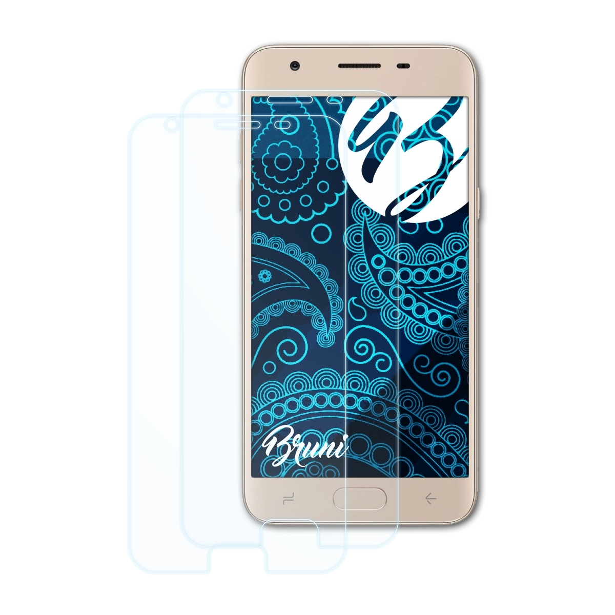 BRUNI 2x Basics-Clear Galaxy Samsung Schutzfolie(für J3 Star)