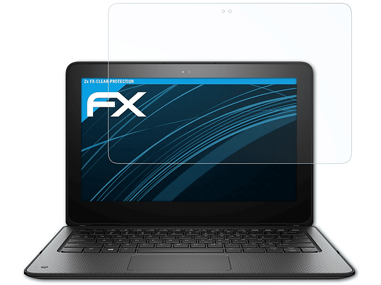 ATFOLIX 2x FX-Clear Displayschutz(für HP ProBook x360 11 G1 EE) | Pflege & Schutz