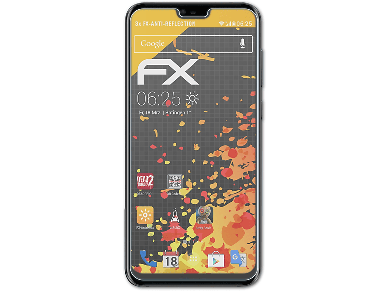 ATFOLIX 3x FX-Antireflex Nokia Plus) 6.1 Displayschutz(für