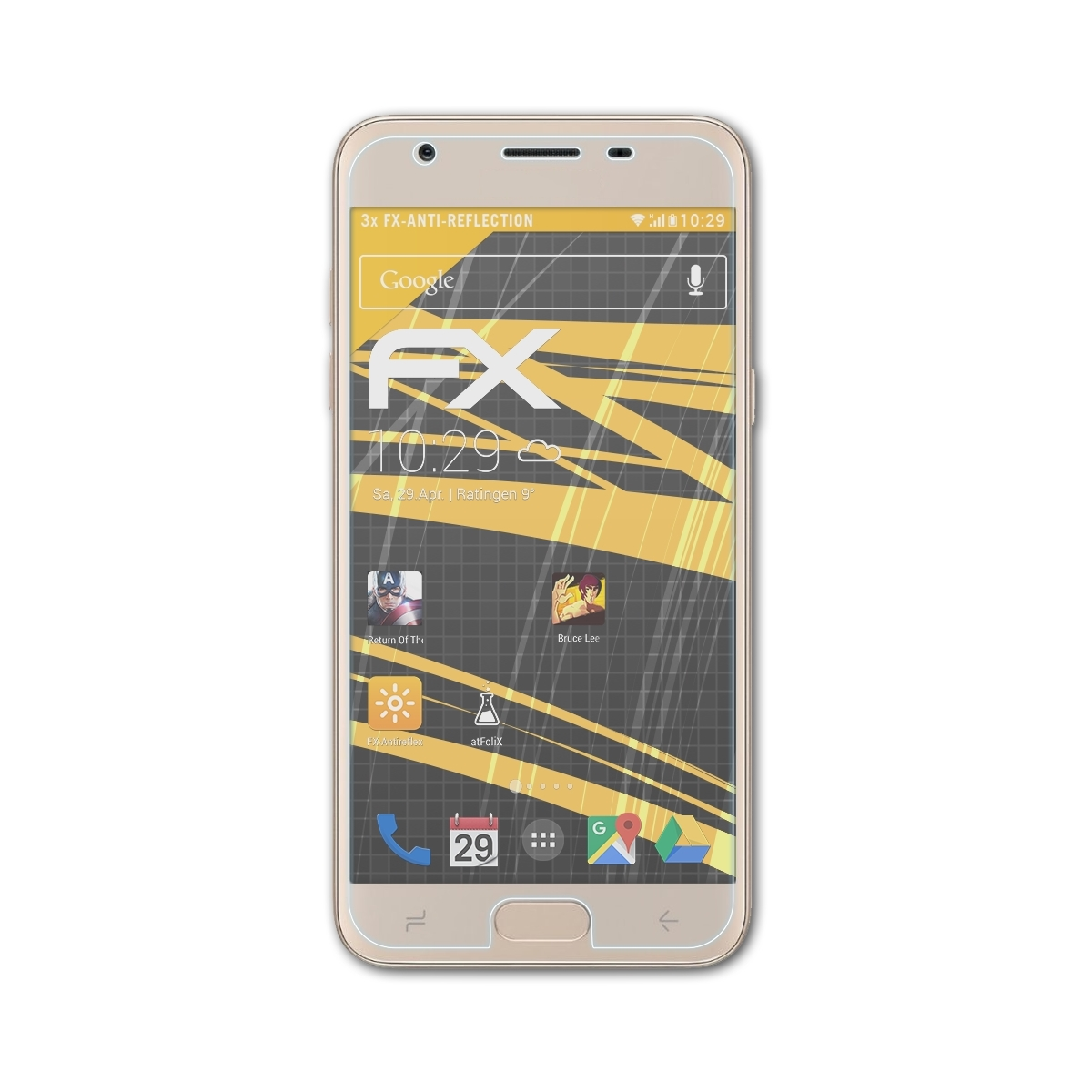 Galaxy J3 3x ATFOLIX Samsung Displayschutz(für Star) FX-Antireflex
