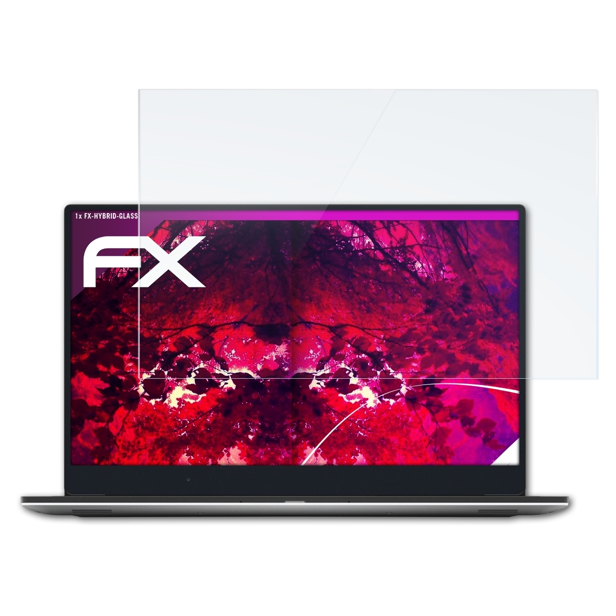 ATFOLIX FX-Hybrid-Glass Schutzglas(für Dell XPS 2018 15 (9570))