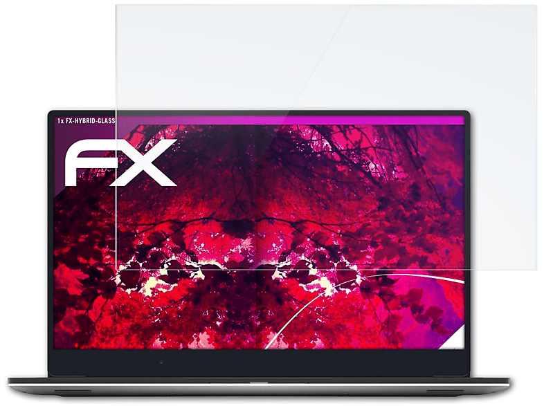 ATFOLIX FX-Hybrid-Glass Schutzglas(für Dell 2018 15 (9570)) XPS