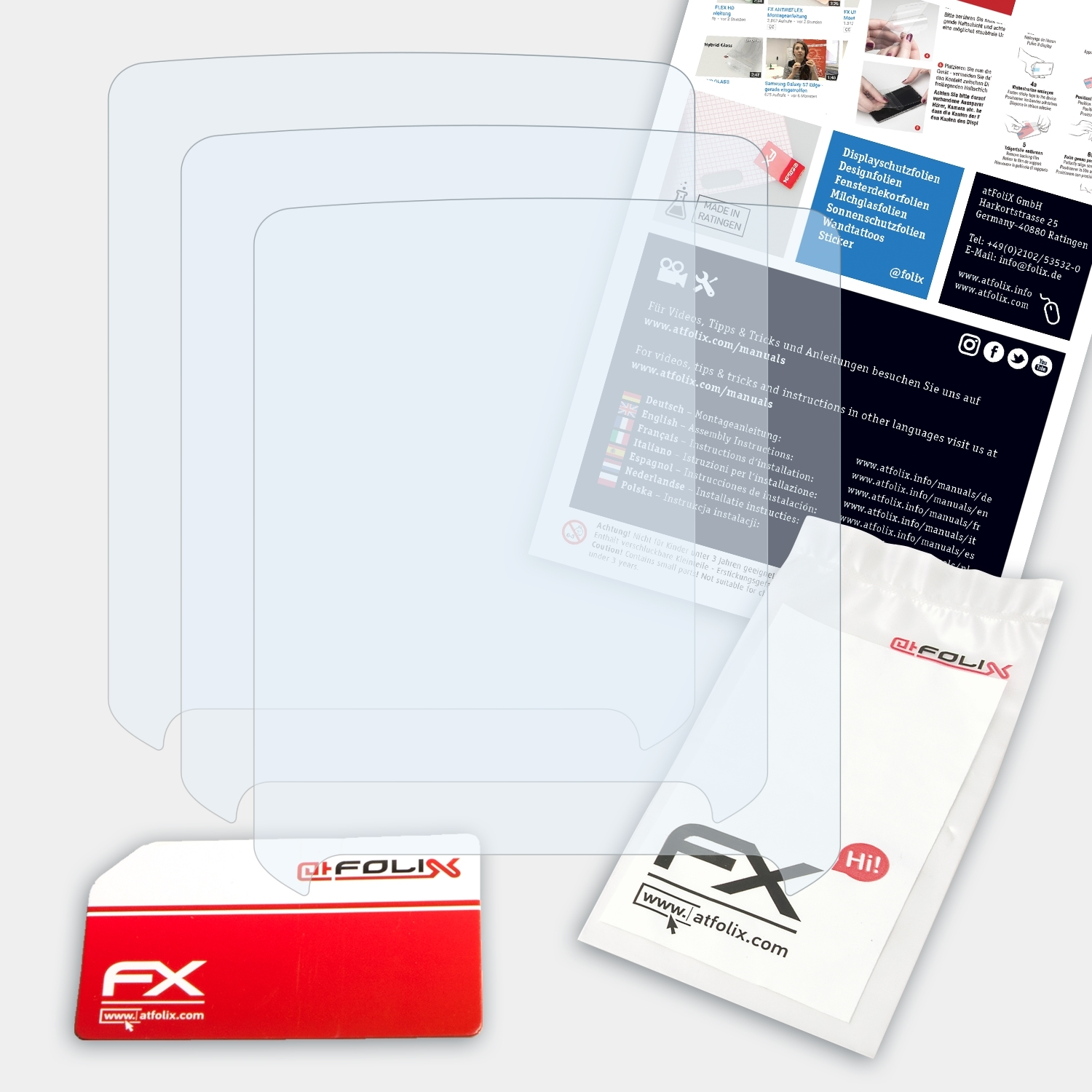 ATFOLIX 3x FX-Clear Displayschutz(für Yaesu FTA-750L)
