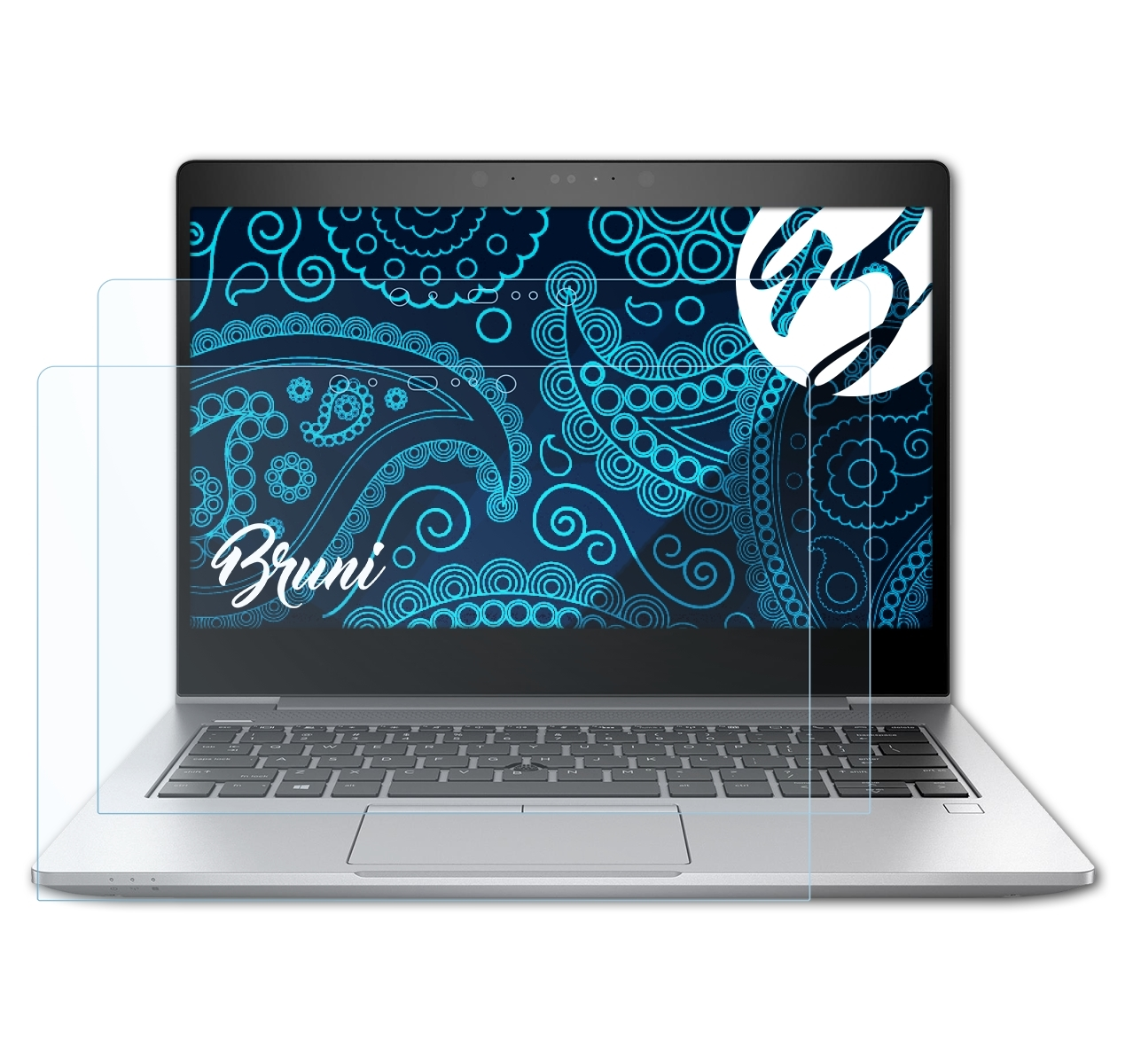 BRUNI 2x G5) Basics-Clear HP 830 Schutzfolie(für EliteBook