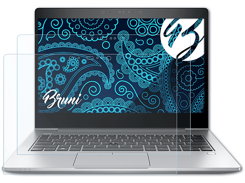 BRUNI 2x EliteBook Basics-Clear HP Schutzfolie(für G5) 830