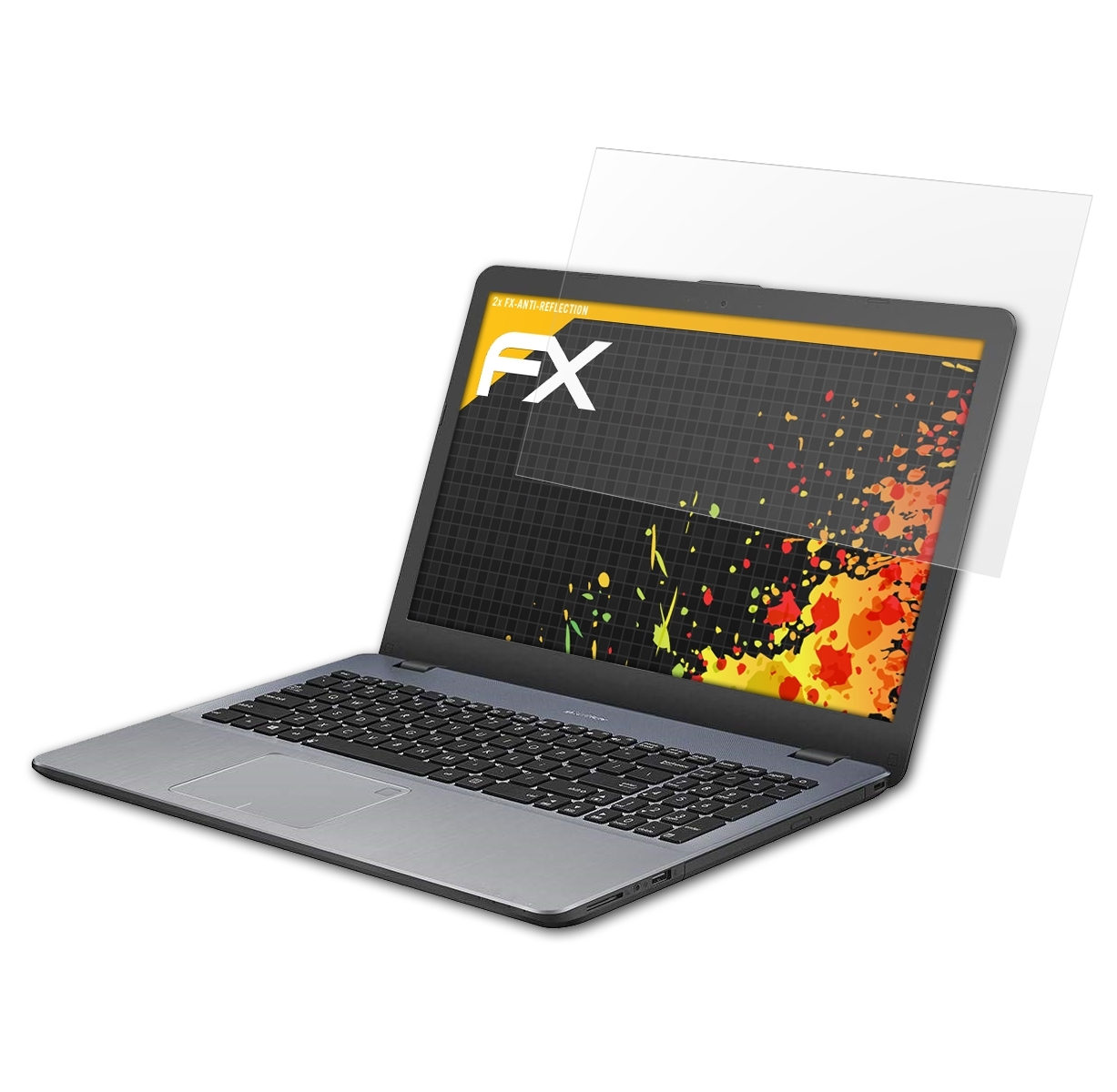 ATFOLIX Asus VivoBook 15 2x FX-Antireflex Displayschutz(für (X542UA))