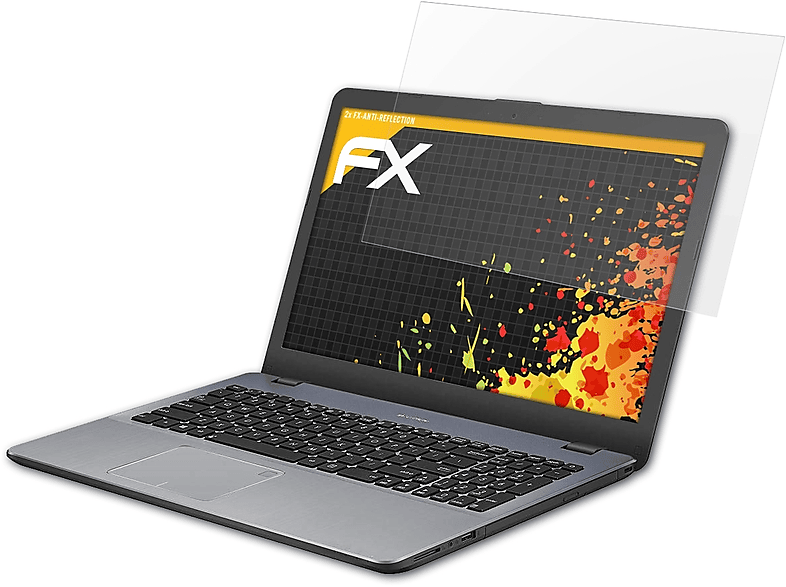 ATFOLIX 2x FX-Antireflex Displayschutz(für Asus VivoBook 15 (X542UA))