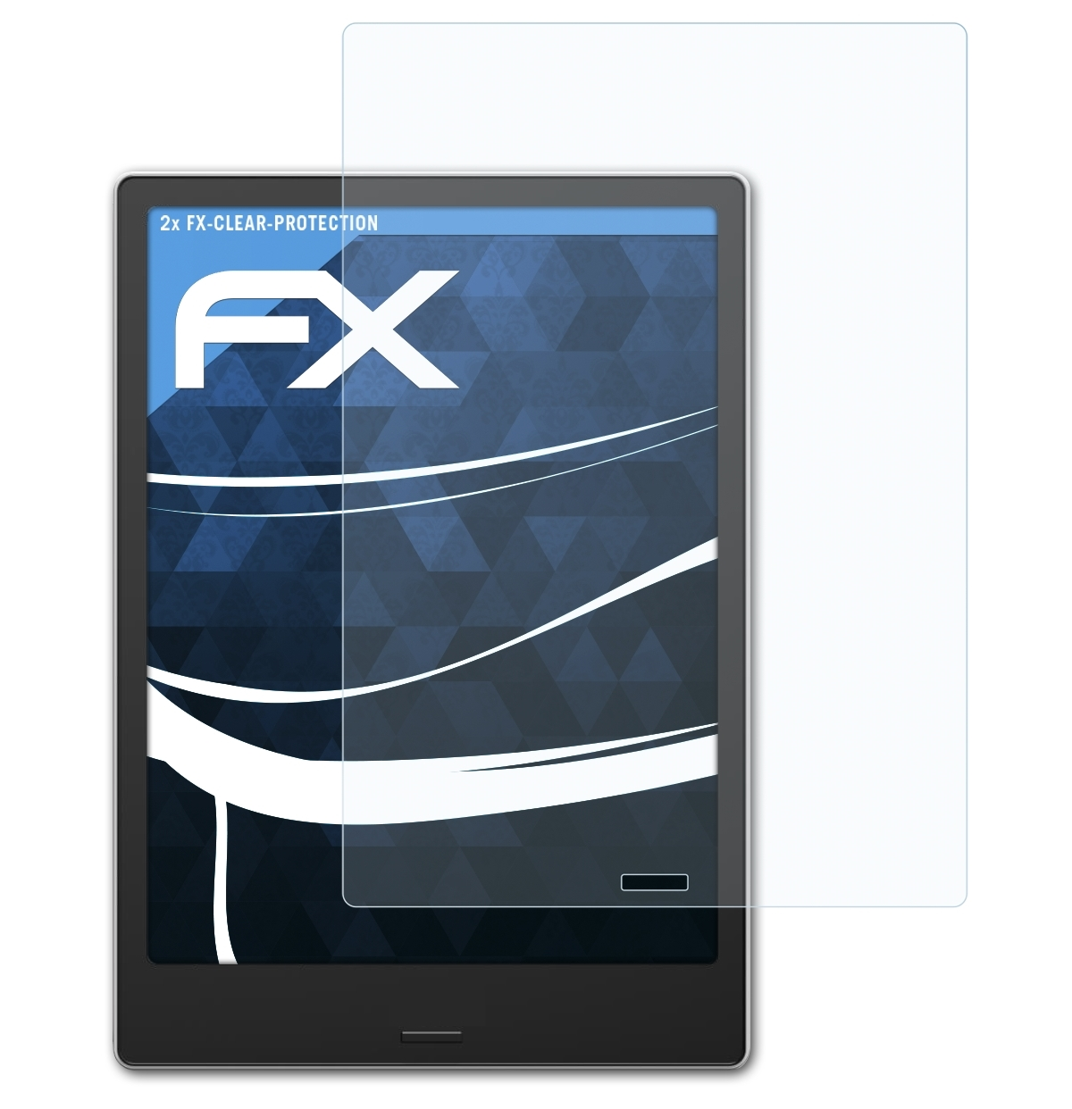 BOOX ATFOLIX Plus) 2x Displayschutz(für Note FX-Clear
