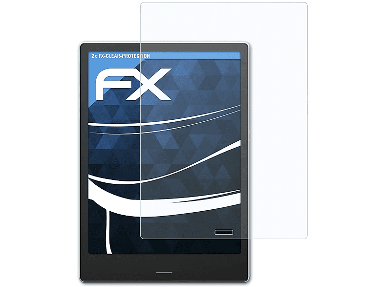 ATFOLIX BOOX 2x Displayschutz(für Note Plus) FX-Clear