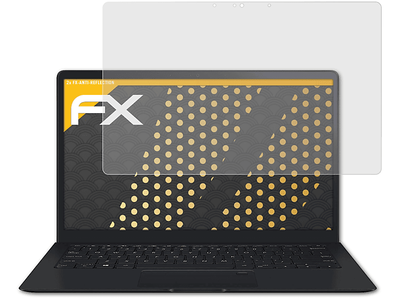 ATFOLIX 2x FX-Antireflex Displayschutz(für Asus S ZenBook (UX391UA))