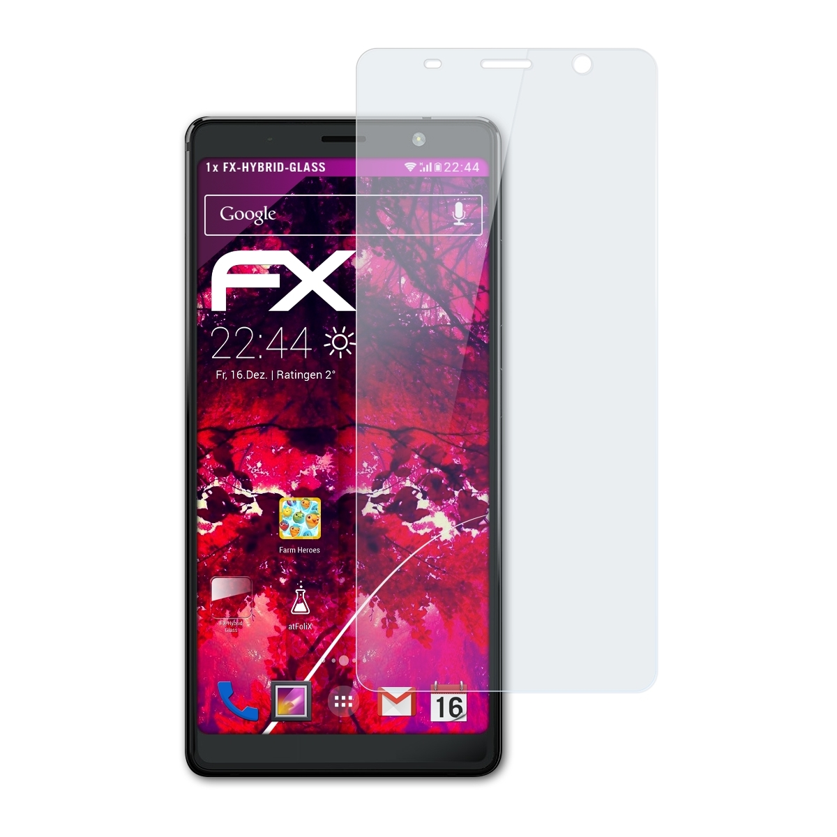Schutzglas(für ATFOLIX FX-Hybrid-Glass Evolve) Blackberry