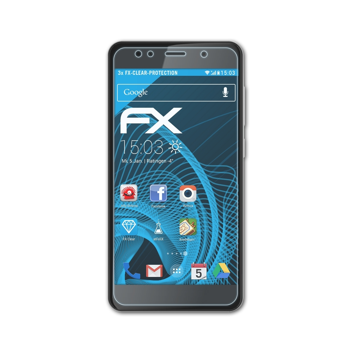 ATFOLIX 3x FX-Clear Displayschutz(für Gigaset GS180)
