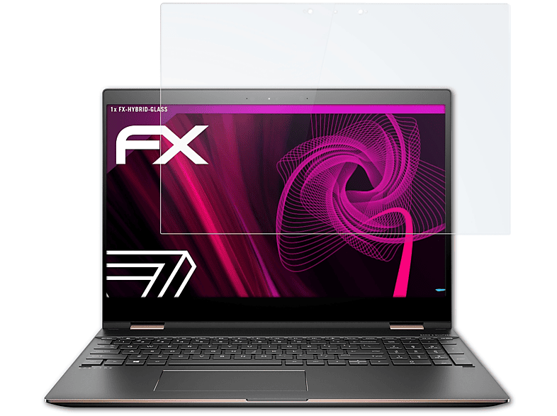 15-ch005ng) FX-Hybrid-Glass HP x360 ATFOLIX Spectre Schutzglas(für