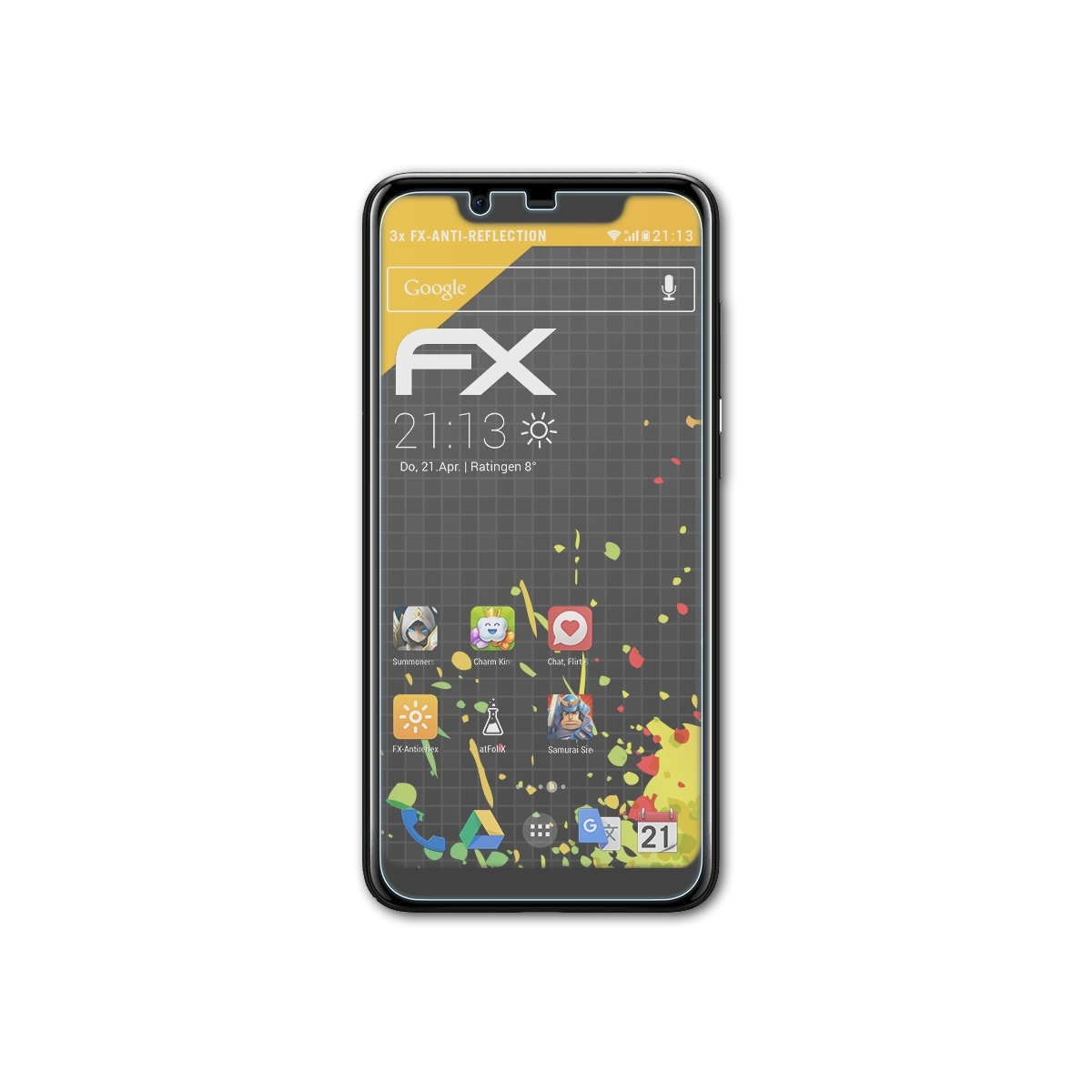 ATFOLIX 3x FX-Antireflex Displayschutz(für Nokia 5.1 Plus)