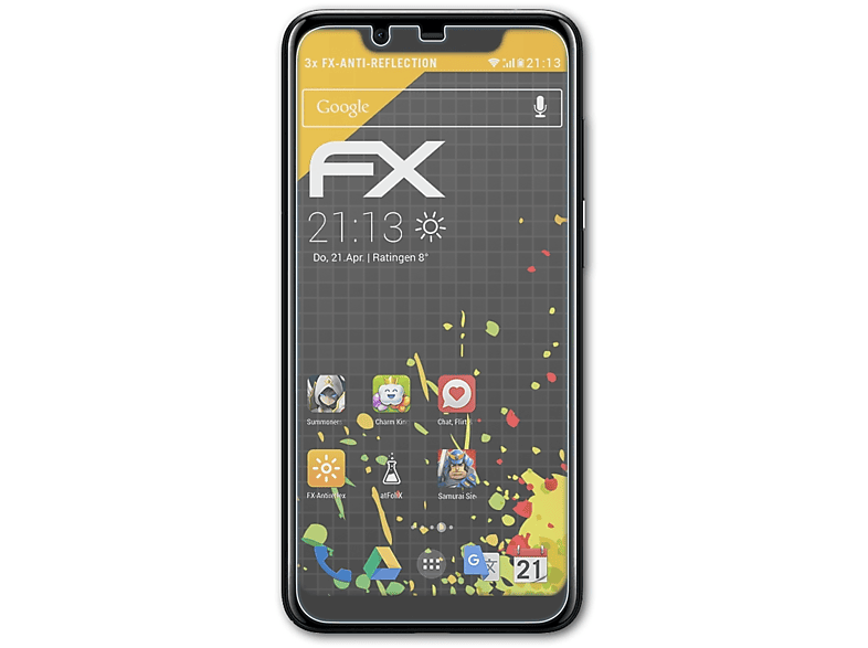 FX-Antireflex Displayschutz(für Plus) 3x Nokia ATFOLIX 5.1