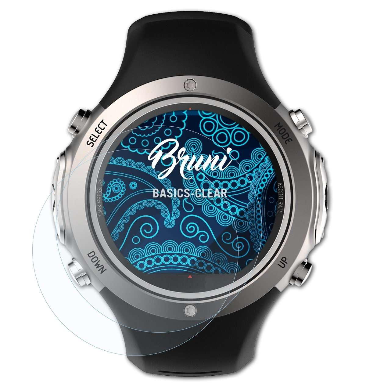 BRUNI Basics-Clear 2x D6i Schutzfolie(für Novo) Suunto