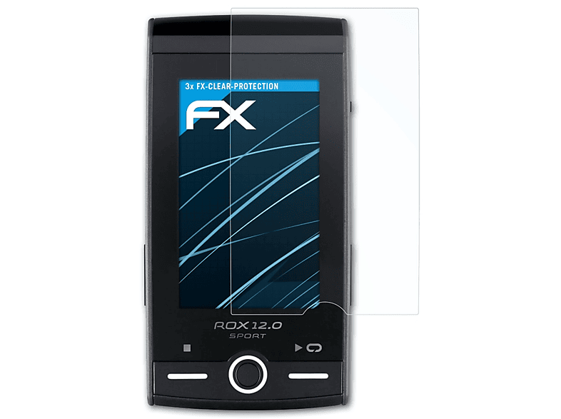 ATFOLIX 3x FX-Clear Displayschutz(für Sigma Rox 12.0)