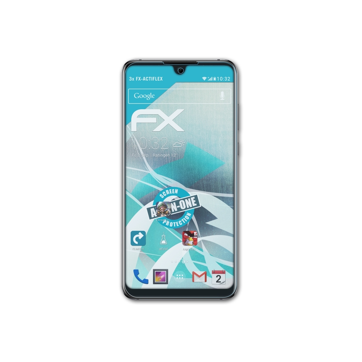 Displayschutz(für Huawei Honor 3x Max) FX-ActiFleX ATFOLIX 8X