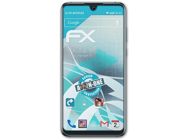 Displayschutz(für Huawei Honor 3x Max) FX-ActiFleX ATFOLIX 8X