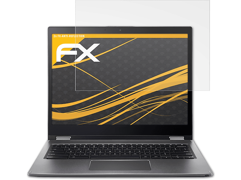 ATFOLIX 2x FX-Antireflex Displayschutz(für Acer Chromebook Spin 13 (CP713))