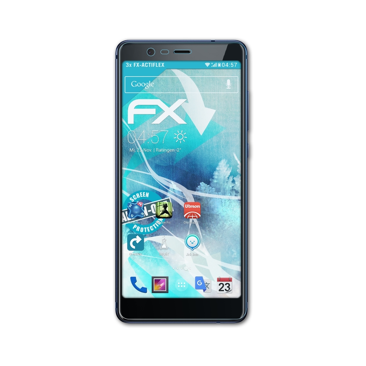 3x ATFOLIX Displayschutz(für 5.1) FX-ActiFleX Nokia