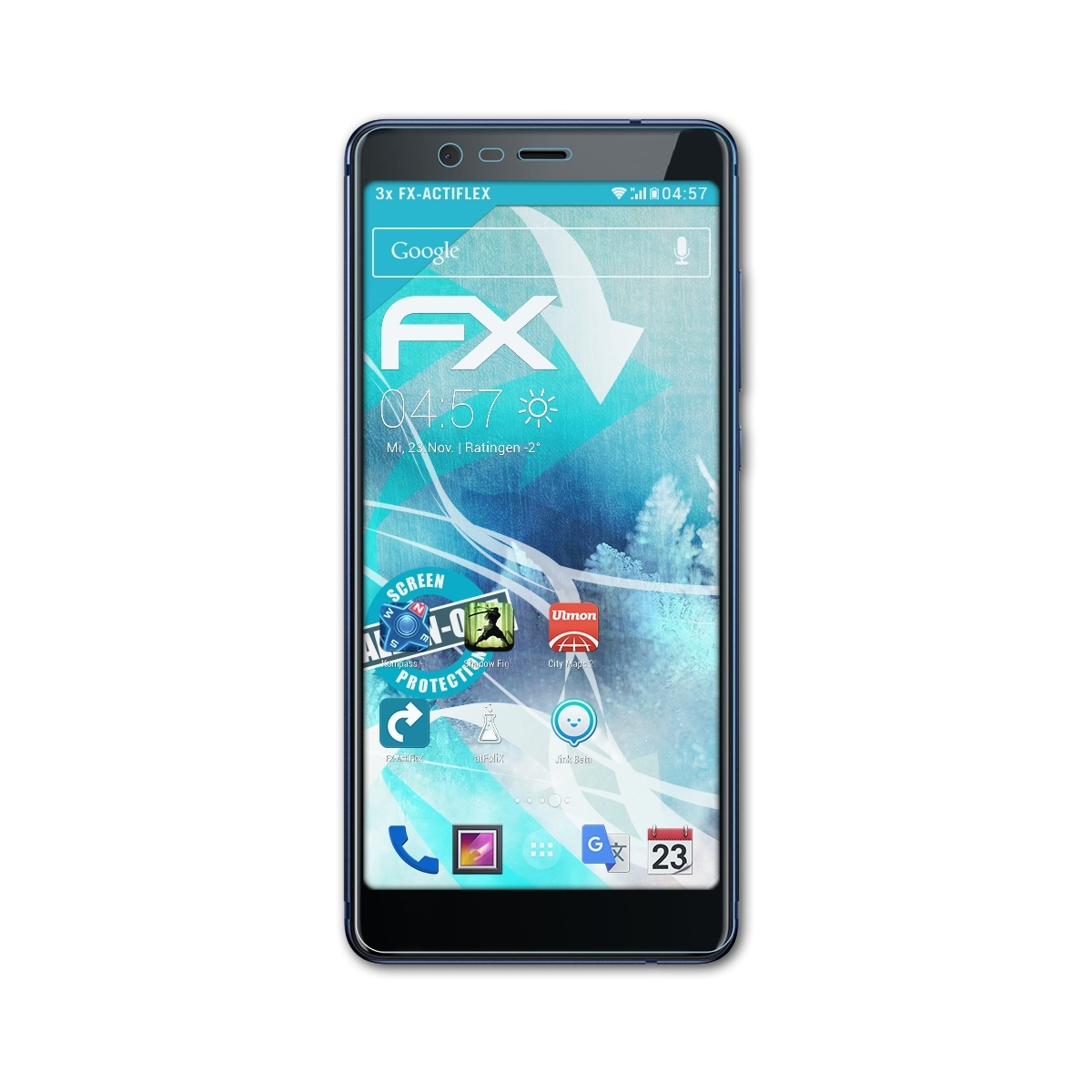 5.1) 3x FX-ActiFleX Nokia Displayschutz(für ATFOLIX