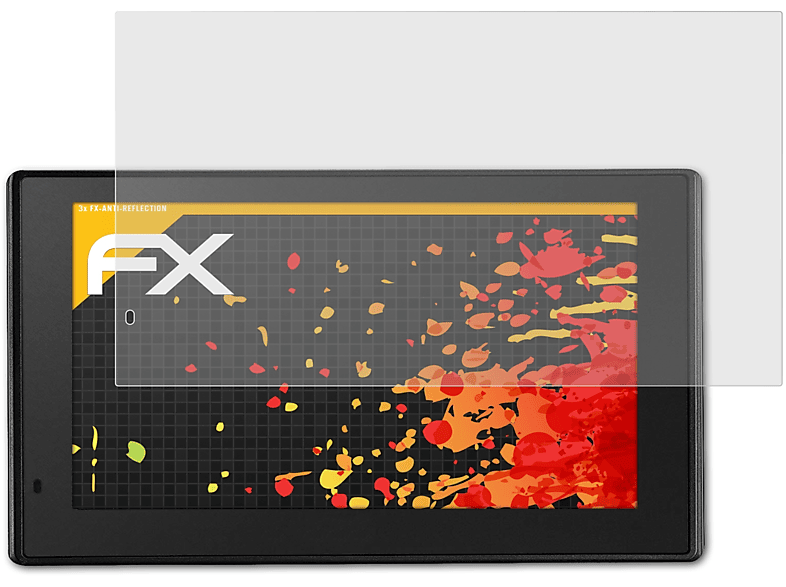 ATFOLIX Garmin DriveTrack 70LMT) FX-Antireflex 3x Displayschutz(für