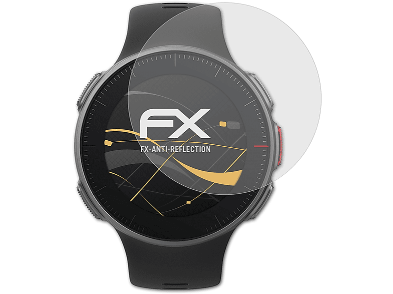 ATFOLIX 3x FX-Antireflex Displayschutz(für Polar Vantage V) | Smartwatch Schutzfolien & Gläser