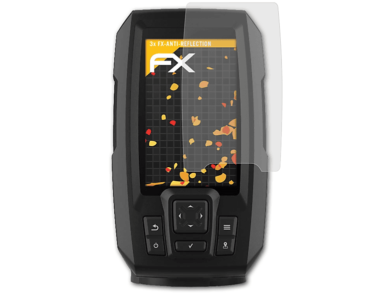 ATFOLIX 3x FX-Antireflex Displayschutz(für Garmin Striker PLUS 4cv)