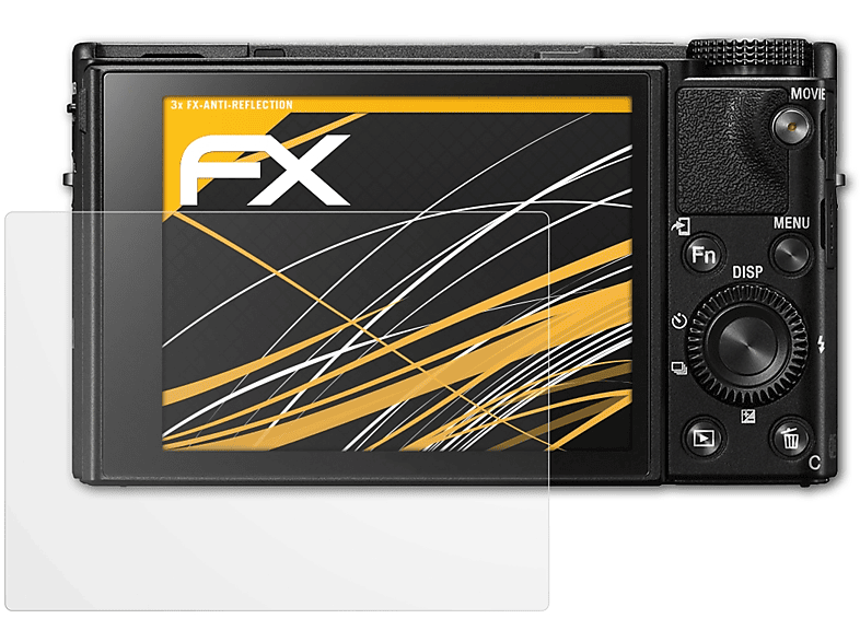ATFOLIX 3x FX-Antireflex Displayschutz(für Sony DSC-RX100 VI)