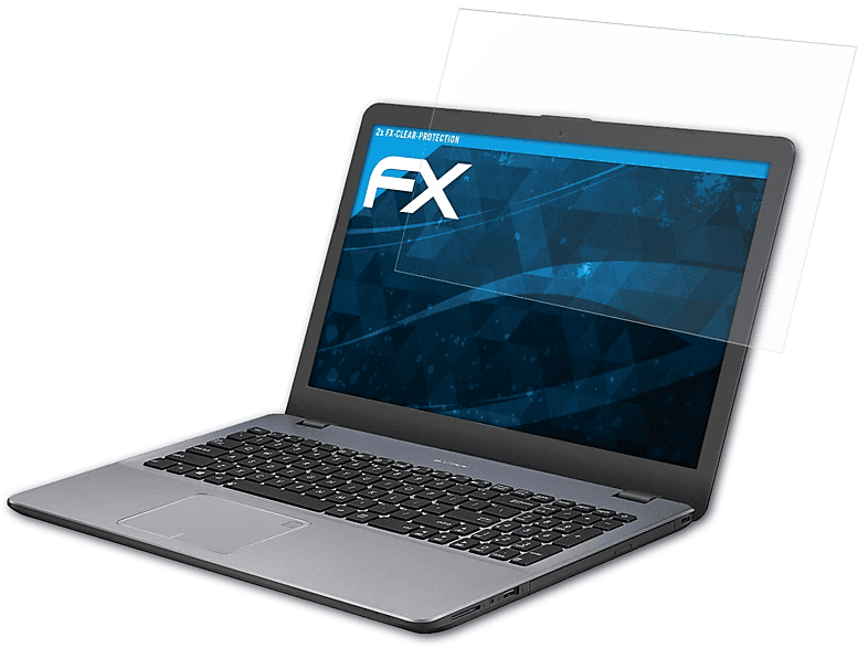 ATFOLIX 2x FX-Clear Displayschutz(für Asus VivoBook 15 (X542UA))
