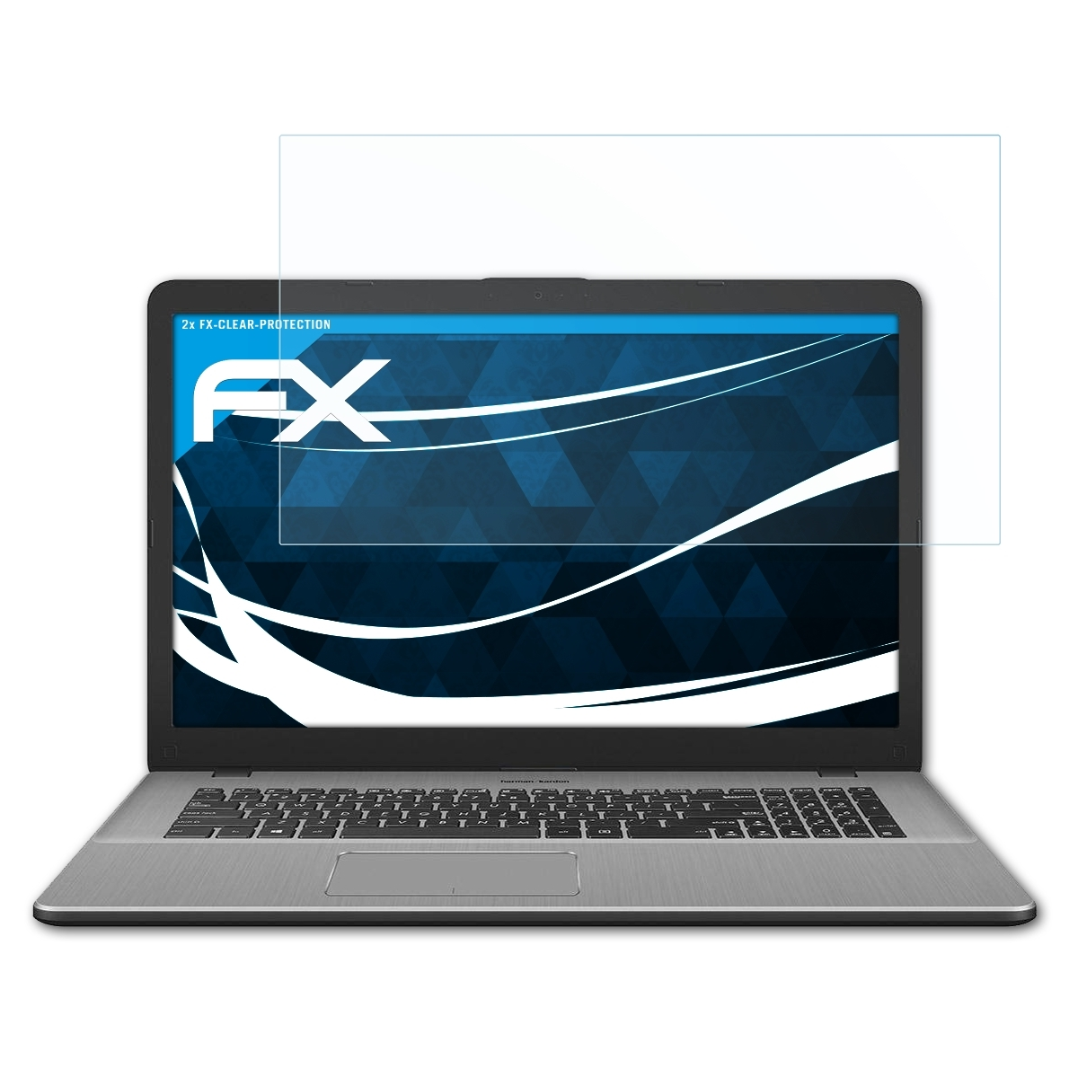 ATFOLIX FX-Clear 2x VivoBook Pro Displayschutz(für (N705UD)) 17 Asus