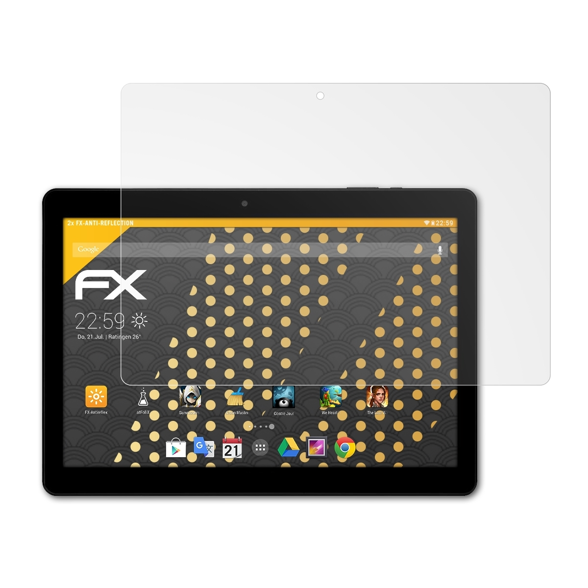 FX-Antireflex Displayschutz(für 2x Wize 3G) 3171 ATFOLIX Prestigio
