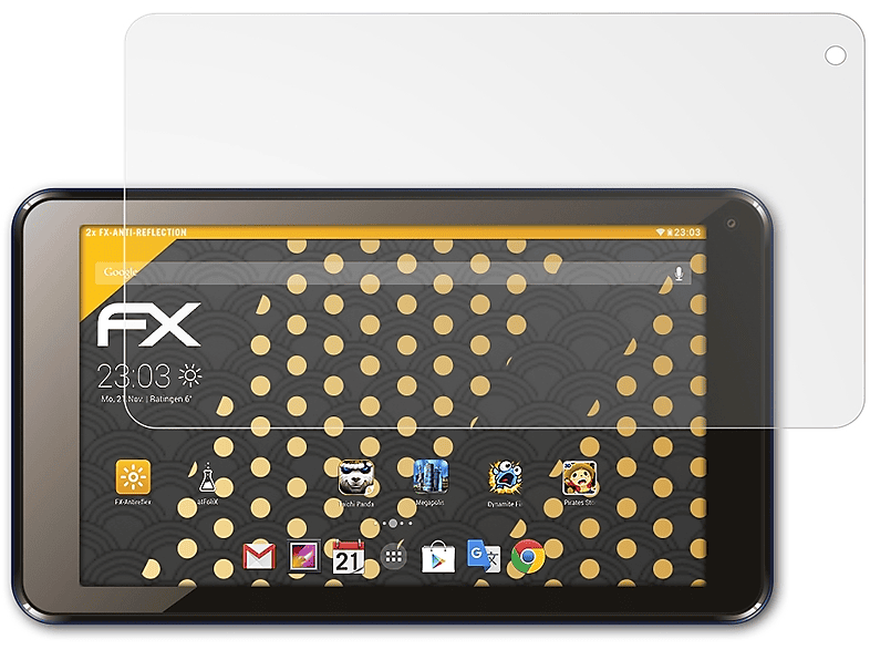 ATFOLIX 2x FX-Antireflex Displayschutz(für Infinite+ Polaroid 10.1)