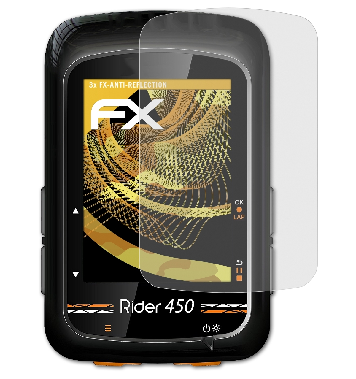 ATFOLIX 3x FX-Antireflex Displayschutz(für 450) Bryton Rider