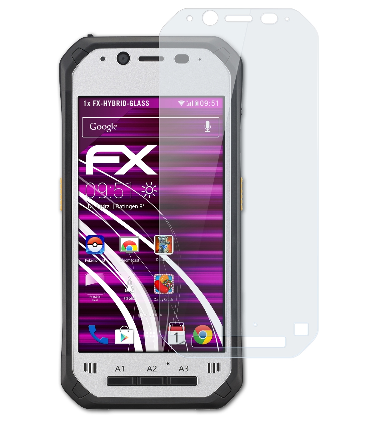Panasonic Schutzglas(für FZ-N1) FX-Hybrid-Glass ATFOLIX Toughbook