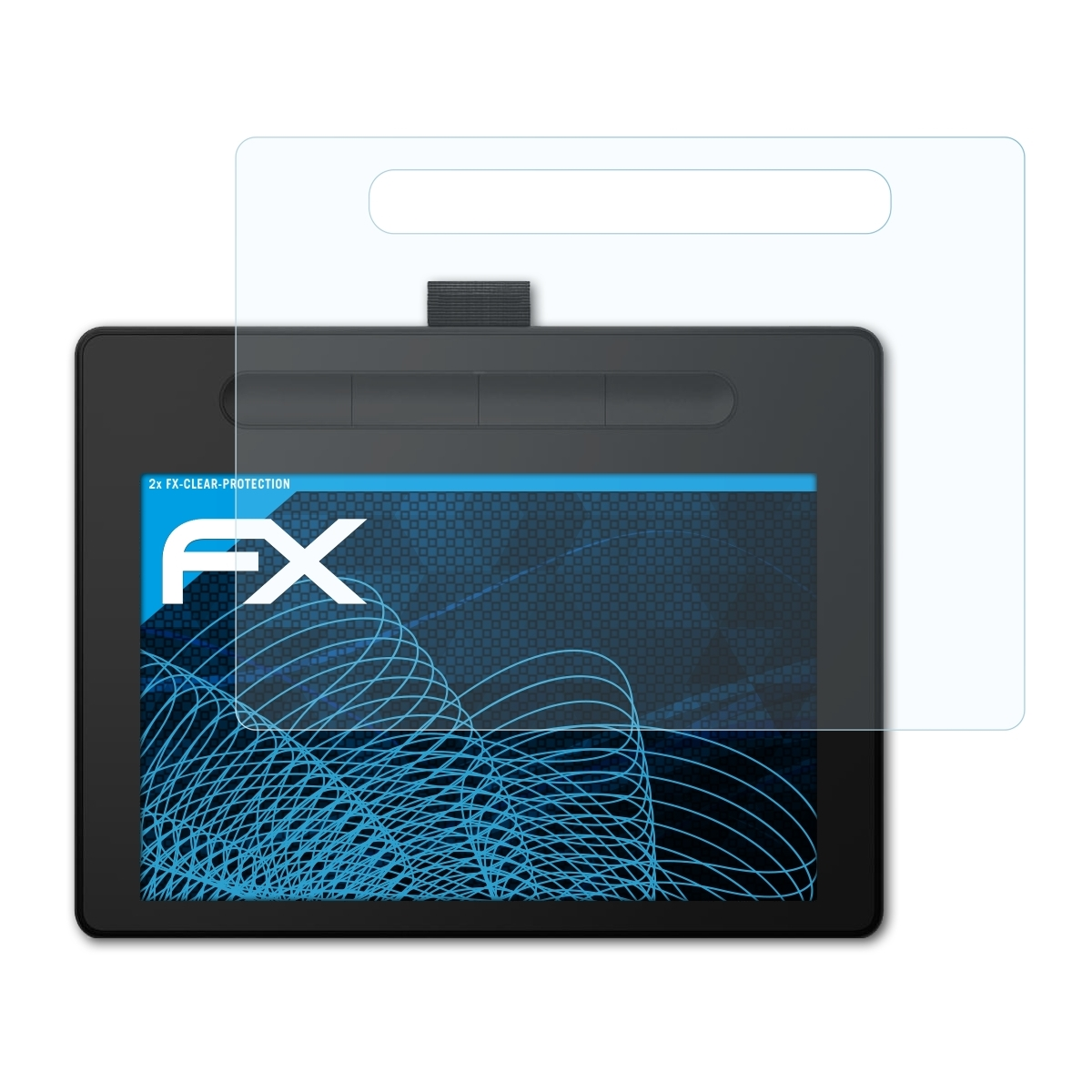 ATFOLIX 2x FX-Clear Displayschutz(für Wacom Intuos M)