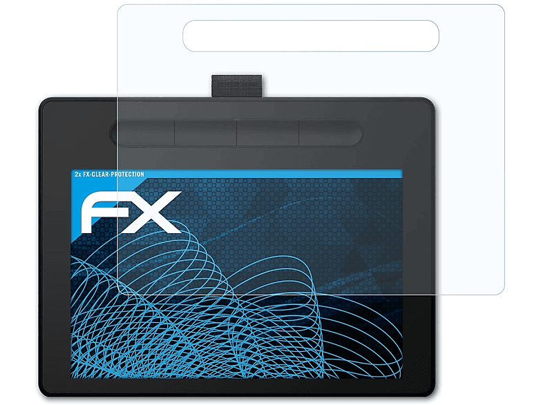 ATFOLIX 2x FX-Clear Displayschutz(für M) Wacom Intuos