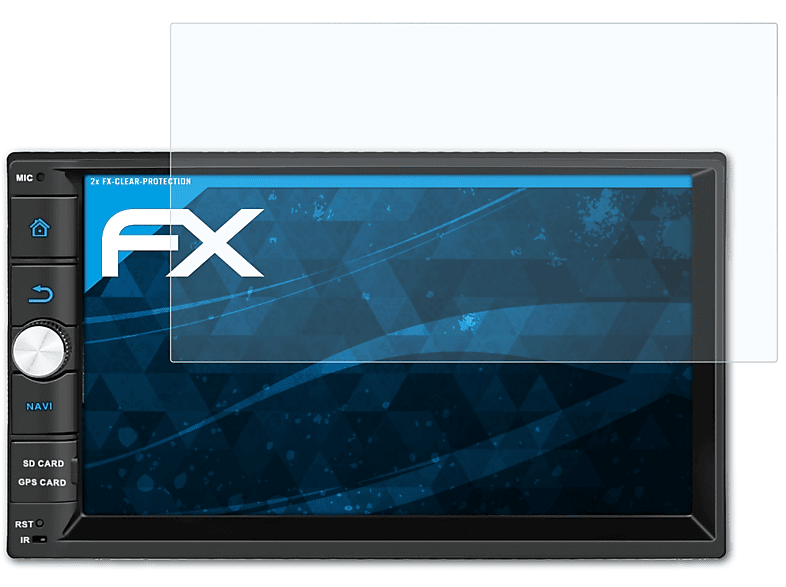 7 ATFOLIX Pumpkin FX-Clear (Universal)) AE0273B Displayschutz(für Inch 2x