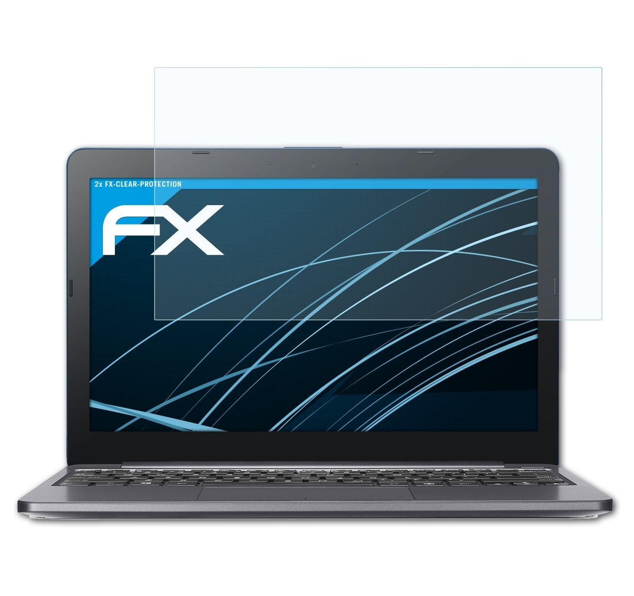 E203NA) ATFOLIX 2x Laptop Displayschutz(für FX-Clear Asus