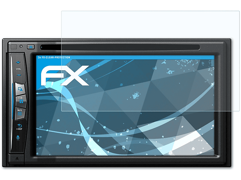 ATFOLIX 3x FX-Clear Displayschutz(für Avic-Z610BT) Pioneer